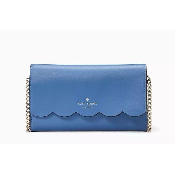kate spade Handbags - NWT Kate Spade Gemma Crossbody Deep Cornflower Blue Gold Chain